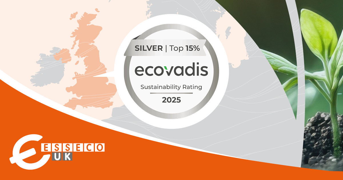 Esseco UK Once Again Awarded The EcoVadis Silver Medal For Sustainability